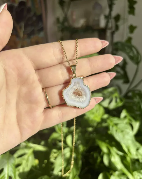 Druzy Agate Necklace